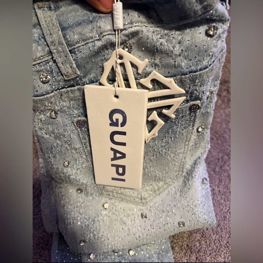 Guapi diamond denim skinny jeans